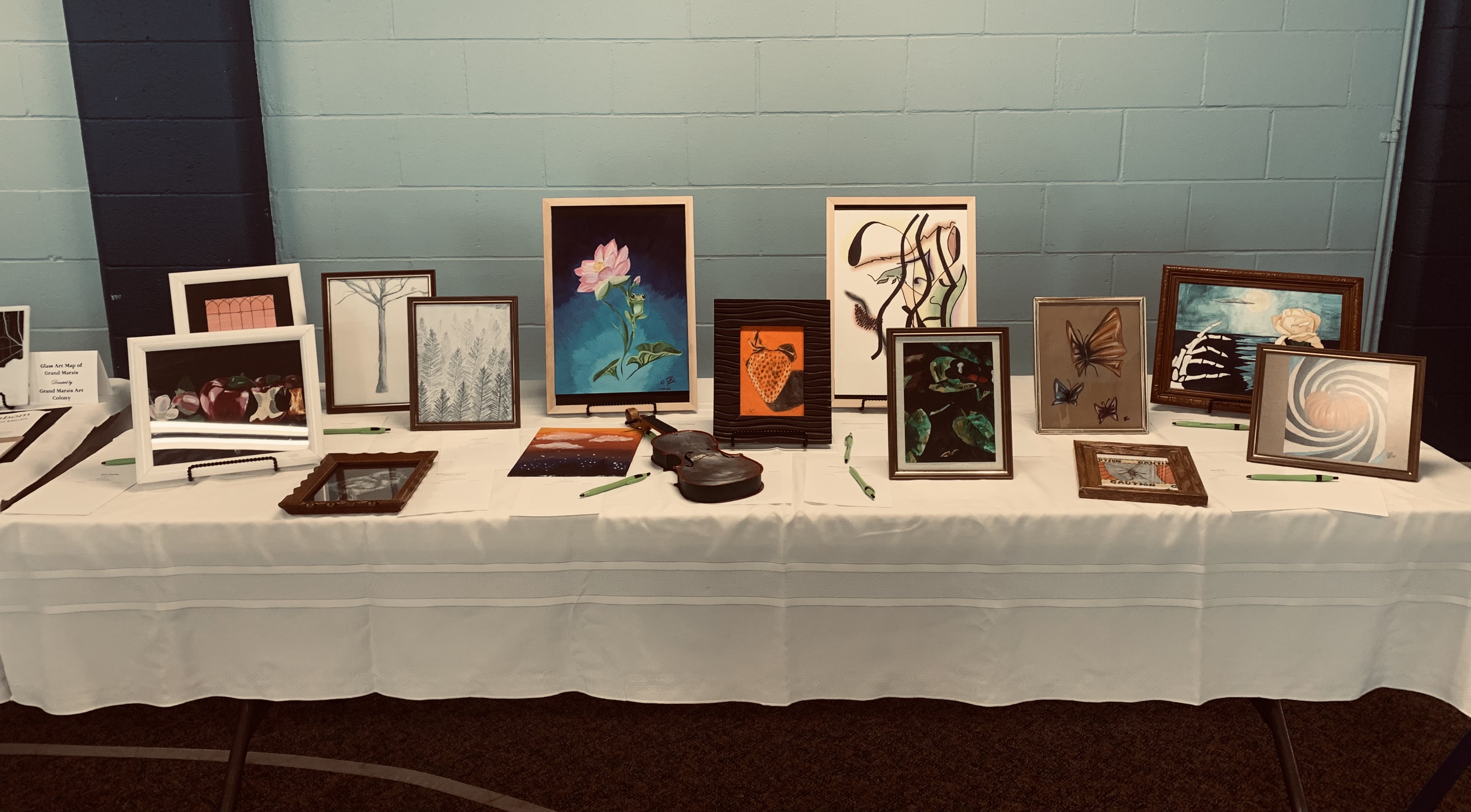 Photo of several art pieces
