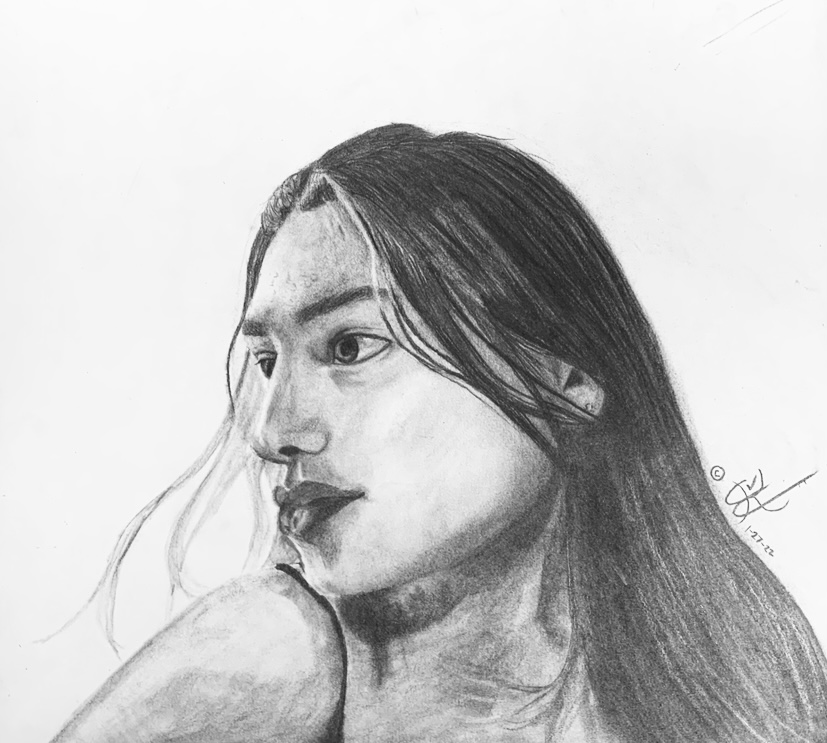 Self portrait of artist